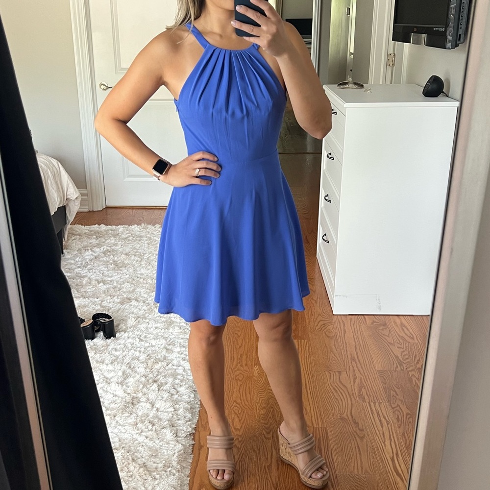 Express - powder blue dress